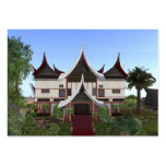 ACEO ATC Minangkabau Buffalo Horn Home Card