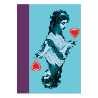 ACEO ATC queen heart Business Cards by paintingglass