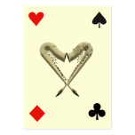 ACEO ATC Saxophones of Hearts Diamond, Spade, Club