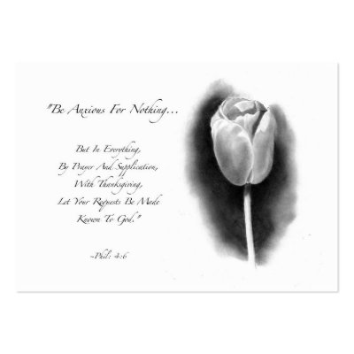 ACEO SIZE: TULIP: BIBLE VERSE: PENCIL ART BUSINESS CARD TEMPLATES by joyart