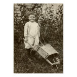 ACEO- Vintage Photo- Boy- Mini Print Business Card Template