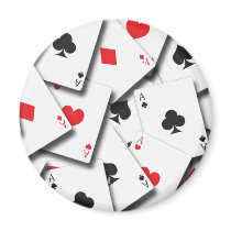 ACES PLAYING CARDS FRIDGE MAGNETS