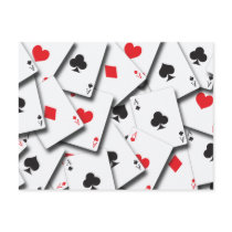 ACES PLAYING CARDS POST CARD
