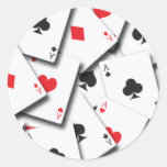 ACES PLAYING CARDS STICKERS