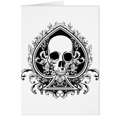 Aces Skull Card by gothicwind