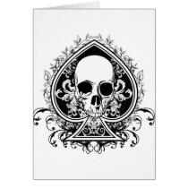 Aces Skull Card