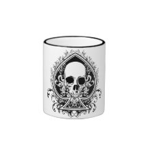 Aces Skull Coffee Mug