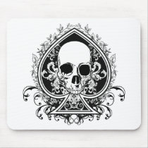 Aces Skull Mouse Pad