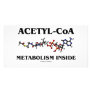 Acetyl-CoA Metabolism Inside (Chemical Molecule) Personalized Photo Card