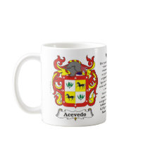 Acevedo, the History, the Meaning and the Crest Mugs