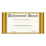 Achievement Award  With Gold Edges Photo Card Template