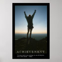 ACHIEVEMENT motivational poster print