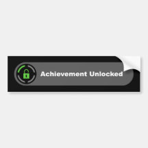 Achievement Unlocked Bumper Stickers