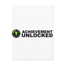 Achievement Unlocked Post Card