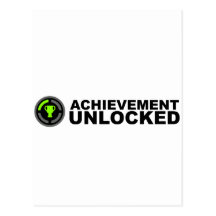Achievement Unlocked Post Card