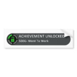 Achievement Unlocked Sticker Bumper Sticker