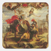 Achilles Defeating Hector, 1630-32 Sticker
