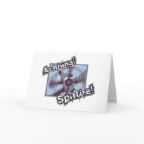 Achtung Spitfire Greetings Card