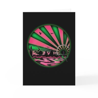 Acid Rain Greeting Card by chewupablotter