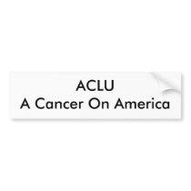 ACLUA Cancer On America Bumper Sticker