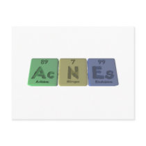 Acnes-Ac-N-Es-Actinium-Nitrogen-Einsteinium Postcards