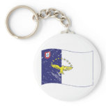 Acores flag key chain