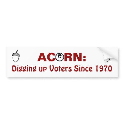 Acorn:Digging up Voters Since 1970 Bumper Stickers by LibertyJane