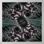 acorns & spiderwebs in the moonlight print