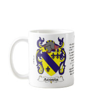 Acosta Family Coat of Arms mug