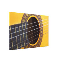 Acoustic Guitar Background Canvas Prints