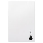 Acoustic Guitar Black Personalized Stationery