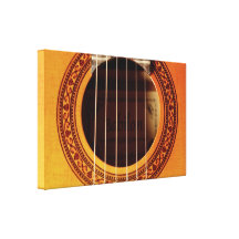 Acoustic Guitar Detail Gallery Wrap Canvas