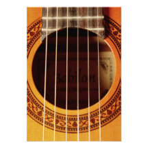 Acoustic Guitar Detail Invitations