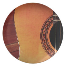 Acoustic Guitar Dinner Plates