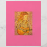 acoustic guitar drawing personalized flyer