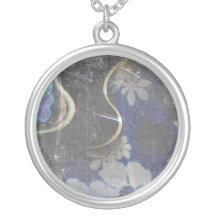 acoustic guitar flower dress grunge scratch music. pendant