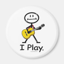 Acoustic Guitar Fridge Magnet