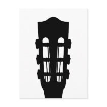 Acoustic Guitar Head Postcard