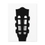 Acoustic Guitar Head Postcard