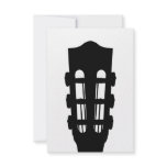 Acoustic Guitar Head RSVP Card Custom Announcements