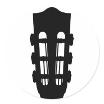 Acoustic Guitar Head Sticker Sheet