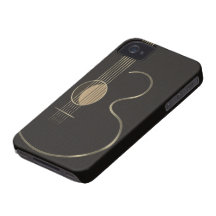 Acoustic Guitar Logo Case-Mate iPhone 4 Case
