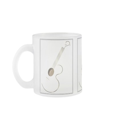 Acoustic Guitar Logo Design Mugs by WriteStuff