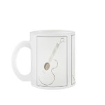 Acoustic Guitar Logo Design Mugs