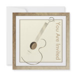 Acoustic Guitar Logo Invitations