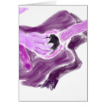 Acoustic guitar painting, one arm, purple version