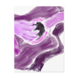 Acoustic guitar painting, one arm, purple version