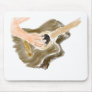 Acoustic guitar painting one arm showing original mouse pads