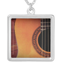 Acoustic Guitar Personalized Necklace