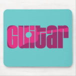 Acoustic Guitar Pink Mouse Pads
